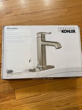 Kohler Cordate Bathroom R30283-4D-BN Faucet Brushed Nickel Handle OPEN BOX New